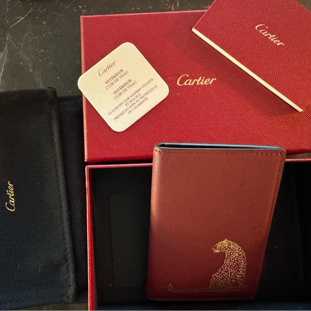 Authentic Cartier card case unisex